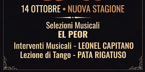 MERCOLEDI 14 OTTOBRE - NUOVA STAGIONE CAFETIN DE ROMA