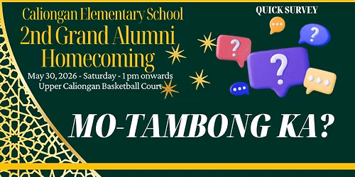 Caliongan Elementary School 2nd Grand Alumni Homecoming 