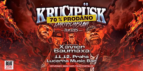 PRAHA - Lucerna Music Bar - ZMRTV\u00ddCHVST\u00c1N\u00cd TOUR 2025 - Krucip\u00fcsk, host: Xavier Baumaxa