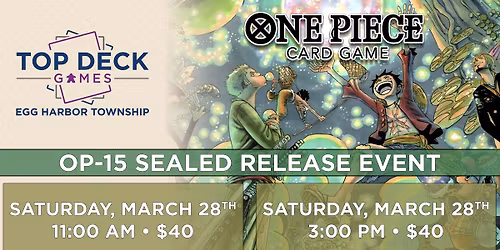One Piece OP-15 Sealed Release Event #1