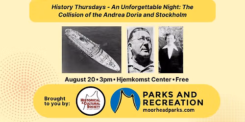 History Thursdays - An Unforgettable Night: The Collision of the Andrea Doria and Stockholm