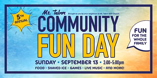 5th Annual Community Fun Day