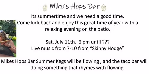2026 Mikes Hops Bar Summer Bash