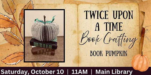 Adult Book Craft: Book Pumpkins