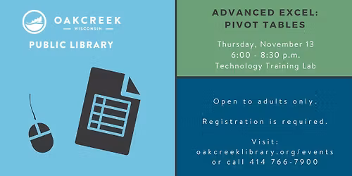 Advanced Excel: PivotTables
