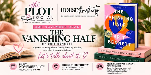The Plot Social: A Pop-Up Book Club Experience