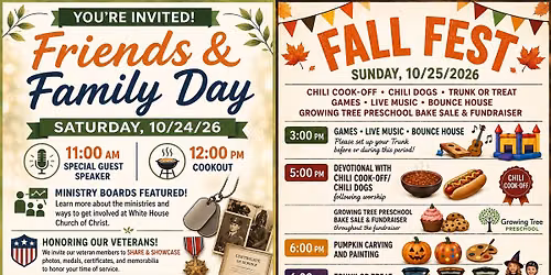 Fall and Family Fellowship Weekend
