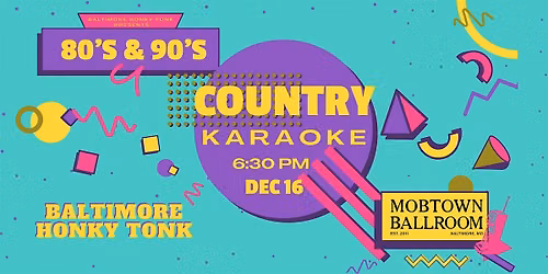 80's & 90's Live Band Country Karaoke Night