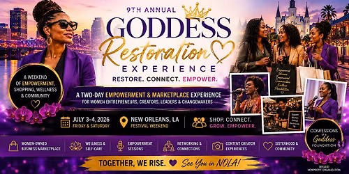 The Goddess Restoration Experience & Luxe Marketplace Festival Weekend