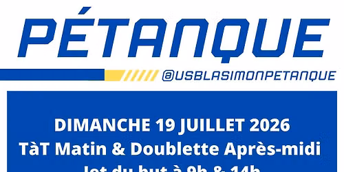 Concours T\u00eate \u00e0 T\u00eate le matin - Doublette l'Apr\u00e8s-midi