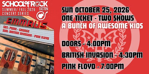 The School of Rock ( British Invasion & Pink Floyd)