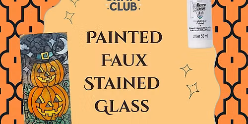 Holiday Painted Faux Stained Glass