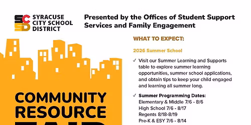 SCSD Community Resource Fair