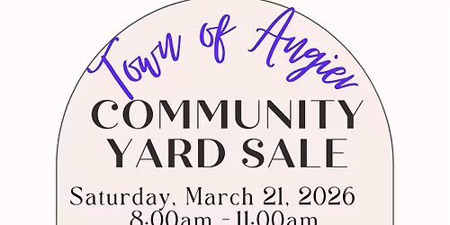 Town of Angier Spring Yard Sale