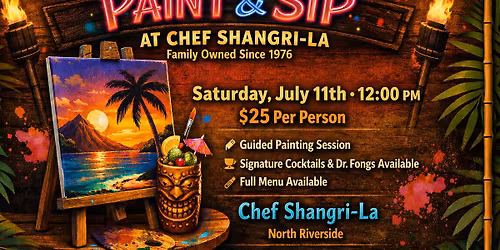 Paint & Sip at Chef Shangri-La! 