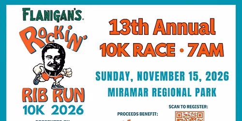 13th Annual Flanigan's Rockin' Rib Run 10K presented by Runner's Depot