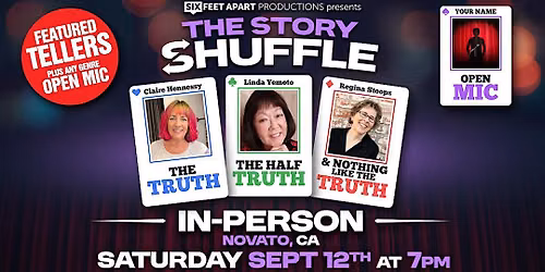 The Story Shuffle Saturday, September12th, 7:00 PM