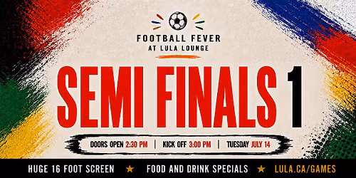 SEMI FINALS 1 - FREE STANDING ROOM RSVP
