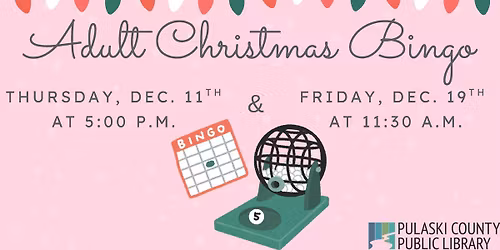 Adult Christmas Bingo