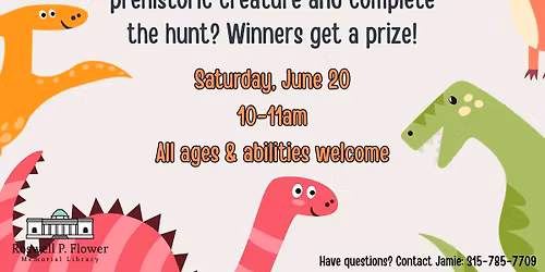 All Ages & Abilities Dinosaur Scavenger Hunt