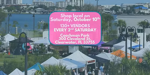 The Market Marie (Oct. 10th) @ Coachman Park in Clearwater: Shop local with 130+ Small Businesses!