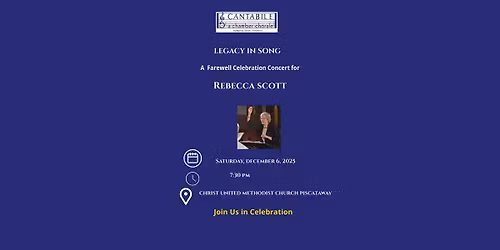 Farewell Celebration Concert for Rebecca Scott