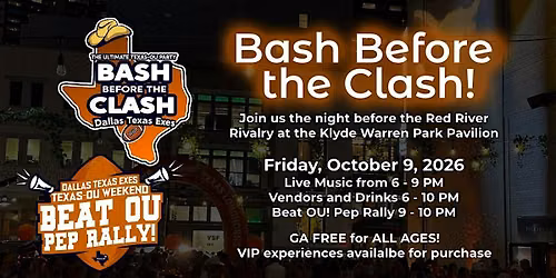 Klyde Warren Park Bash Before the Clash and Beat OU! Pep Rally