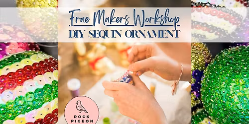 DIY Sequin Ornament Workshop with Rock Pigeon Vintage
