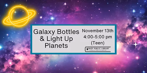 Galaxy Bottles & Light Up Planets