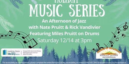 An Afternoon of Jazz w\/Nate Pruitt & Rick Vandivier ft. Miles Pruitt