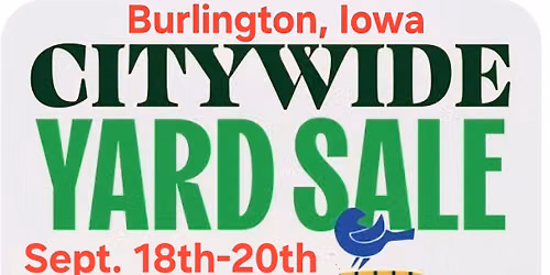 Burlington, Iowa's Fall City Wide Yard Sales 2026