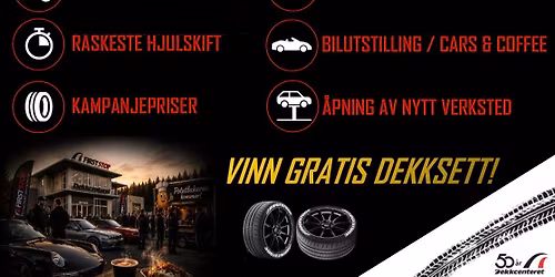 \u00c5pen dag hos dekkcenteret - Dekkcenteret 50\u00e5r