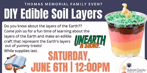 Family Event: Edible Soil Layers at the Bloomingdale branch library