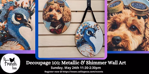 Decoupage 101: Metallic & Shimmer Wall Art