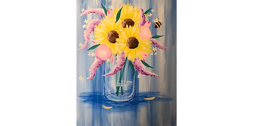 Mother's Day Sunflower Bouquet - Paint and Sip in Boston | Classpop!\u2122