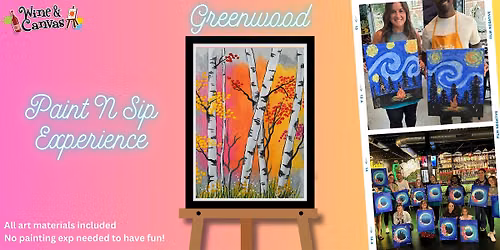 Greenwood Paint and Sip \u2013 Autumn Birch