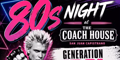 80s Night with Depeche Mode & Billy Idol Tribute Bands