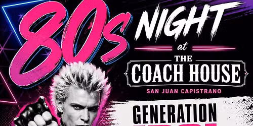 80s Night with Depeche Mode & Billy Idol Tribute Bands