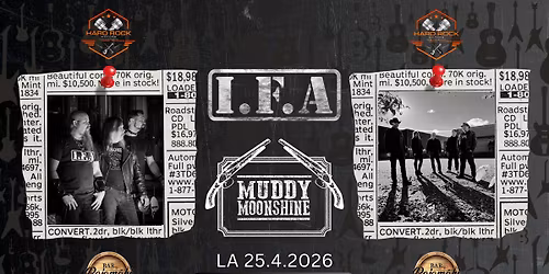 HARD ROCK MOTORS: Muddy Moonshine, I.F.A @ Rajam\u00e4ki Club, Nurmij\u00e4rvi