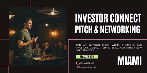 Startup Pitch & Investor Connect \u2014 Miami