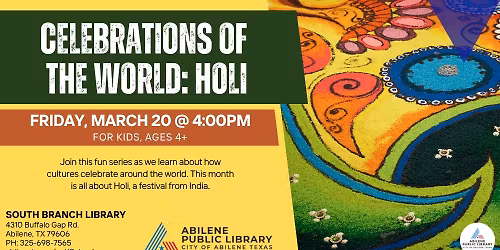 Celebrations of the World: Holi (South Branch)