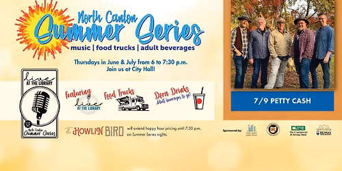 North Canton Summer Series: Live at the Library- PETTY CA$H