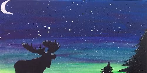 \ud83e\udd83\ud83c\udfa8 Gobble Up the Savings All November Long! Alaskan Moose Canvas Paint & Sip Class