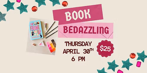SOLD OUT Book Bedazzling at The Gilded Page, 4\/30\/26