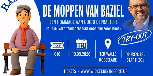 Comedy by Triporteur Events: de moppen van Baziel door Jeroen Depraetere