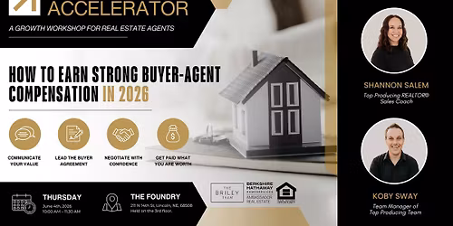 Event Agent Growth Accelerator - How to Earn Strong Buyer-Agent Compensation in 2026