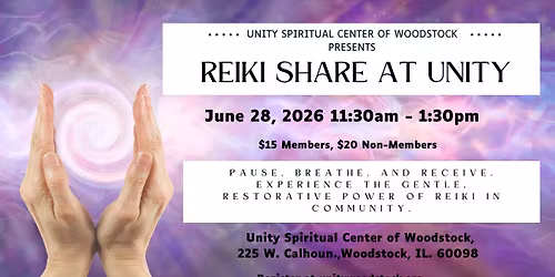 Reiki Share at Unity
