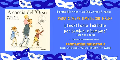 Laboratorio teatrale per bambini e bambine (4 - 7 anni)