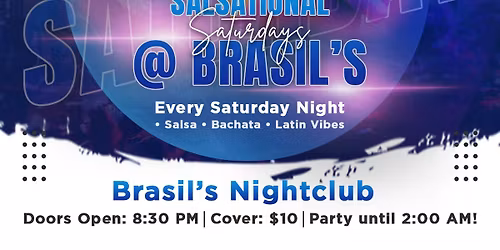 SALSATIONAL Saturdays @ BRASILS\u2019S 