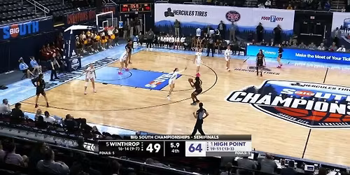 High Point Panthers at Winthrop Eagles Mens Basketball